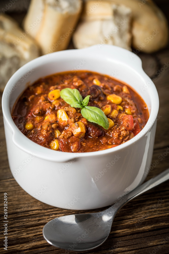 Mexican chili con carne. Mexican chili con carne.
