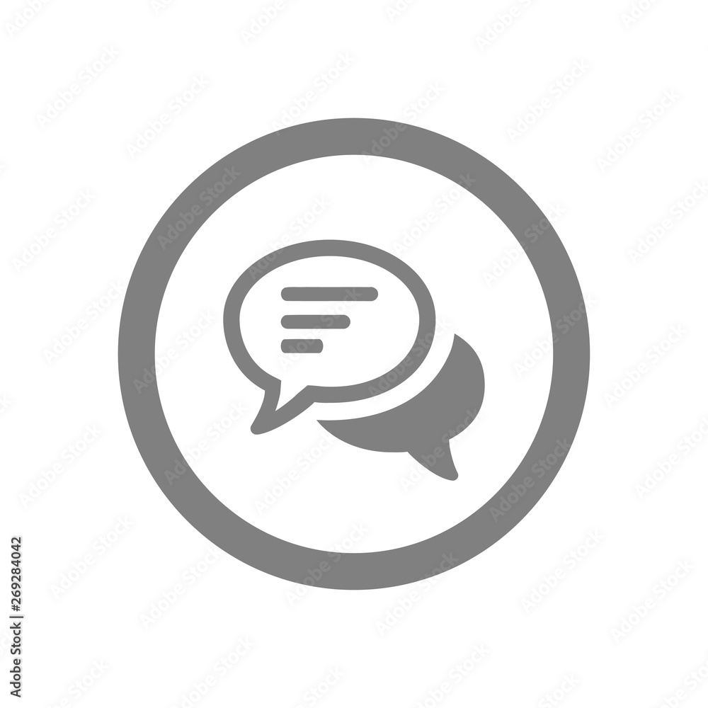 Chat icon, sms icon, chat, bubble, comments icon, speech bubbles grey color Icon Chat icon, sms icon, chat, bubble, comments icon, speech bubbles grey color Icon