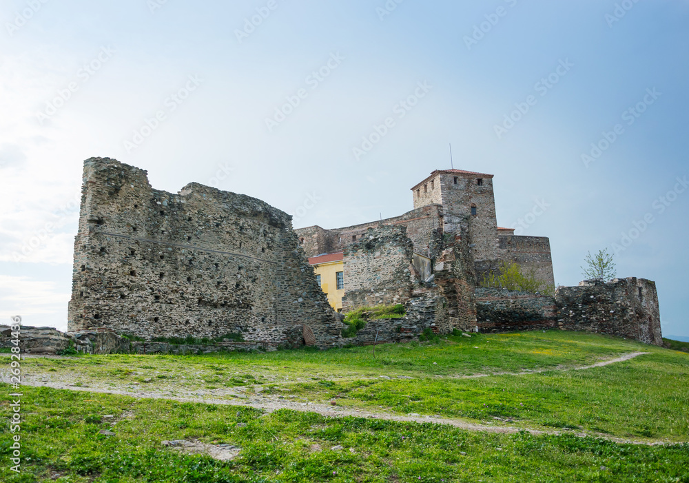 Trigonion tower in the in the Upper Town Fortress in Thessaloniki, Greece