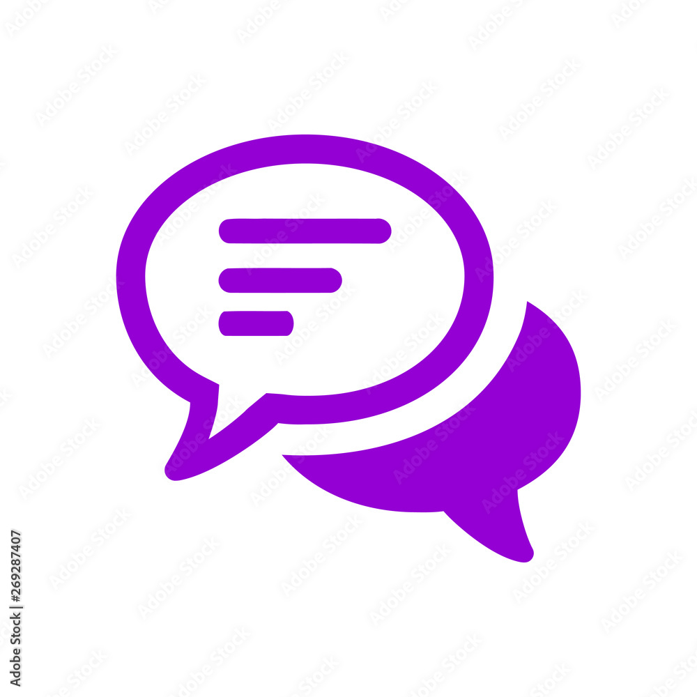 Chat icon, sms icon, chat, bubble, comments icon, communication, talk icon, speech bubbles violet color Icon Chat icon, sms icon, chat, bubble, comments icon, communication, talk icon, speech bubbles violet color Icon