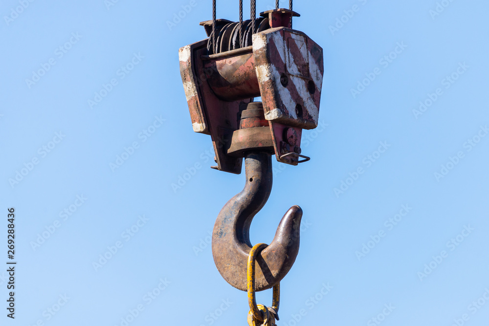 Hook suspension - tackle block lifting construction auto crane Hook suspension - tackle block lifting construction auto crane