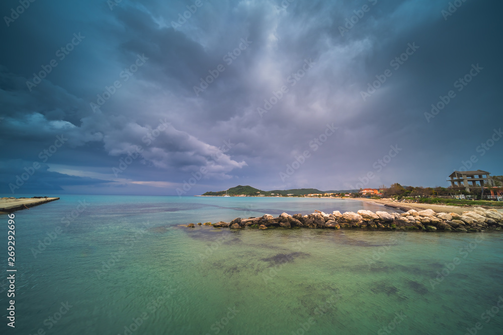 Fototapeta premium Waters of the Alykes Bay in Zante Island