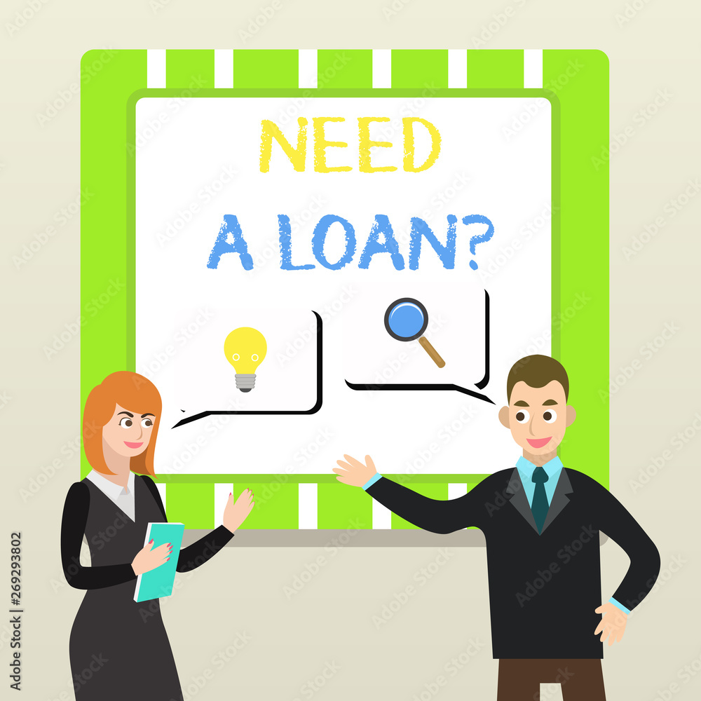 Handwriting text Need A Loan Question. Conceptual photo asking he need money expected paid back with interest Handwriting text Need A Loan Question. Conceptual photo asking he need money expected paid back with interest
