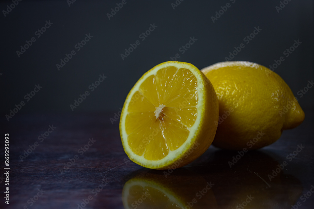 Ripe yellow organic fresh lemon isolated on a background. Ripe yellow organic fresh lemon isolated on a background.