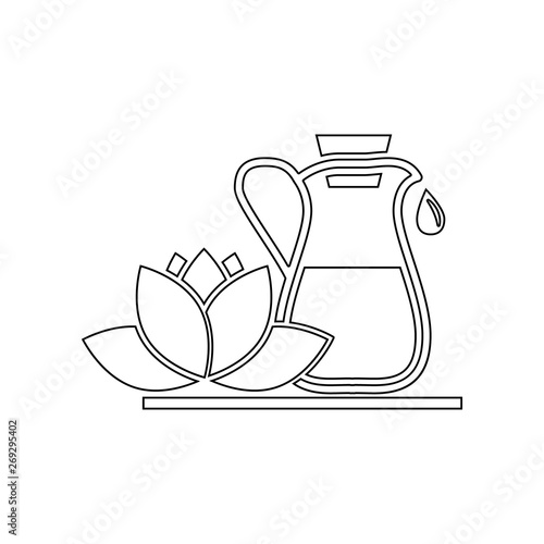 Foto lotus and drinks icon