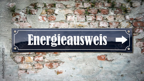 Schild 390 - Energieausweis