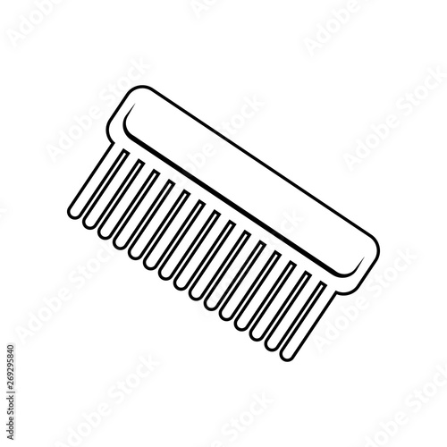 Hairbrush icon. Element of Spa for mobile concept and web apps icon. Outline, thin line icon for website design and development, app development