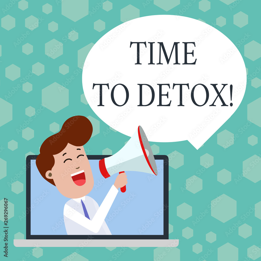 Text sign showing Time To Detox. Business photo showcasing when you purify your body of toxins or stop consuming drug Text sign showing Time To Detox. Business photo showcasing when you purify your body of toxins or stop consuming drug