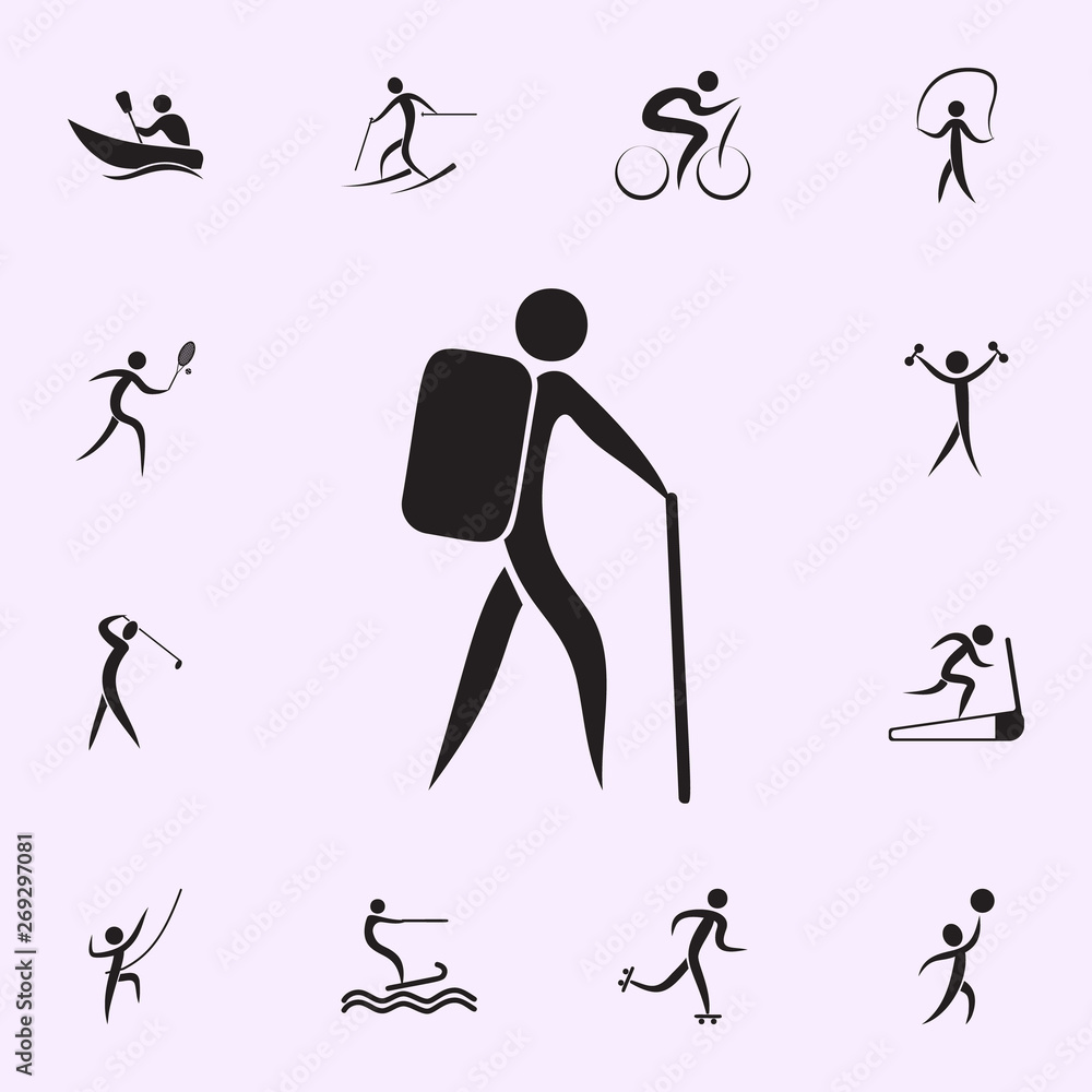 gymnastic circle icon. Elements of sportsman icon. Premium quality graphic design icon. Signs and symbols collection icon for websites, web design, mobile app on white background