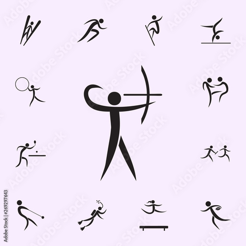 Bobsled icon. Elements of sportsman icon. Premium quality graphic design icon. Signs and symbols collection icon for websites, web design, mobile app on white background