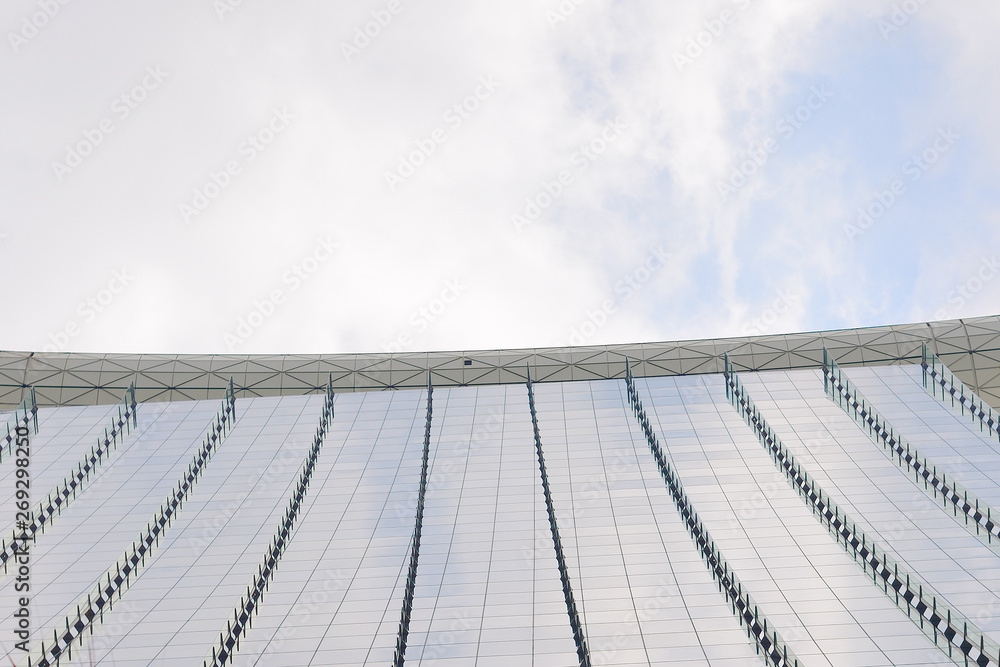 part of a modern building, glass facade part of a modern building, glass facade