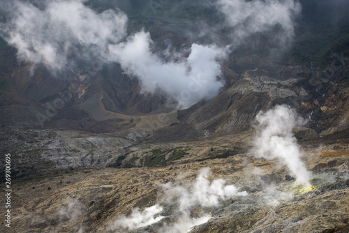 Beautiful landscape of mount Papandayan. Papandayan Mountain is one of the favorite place to hike on Garut.