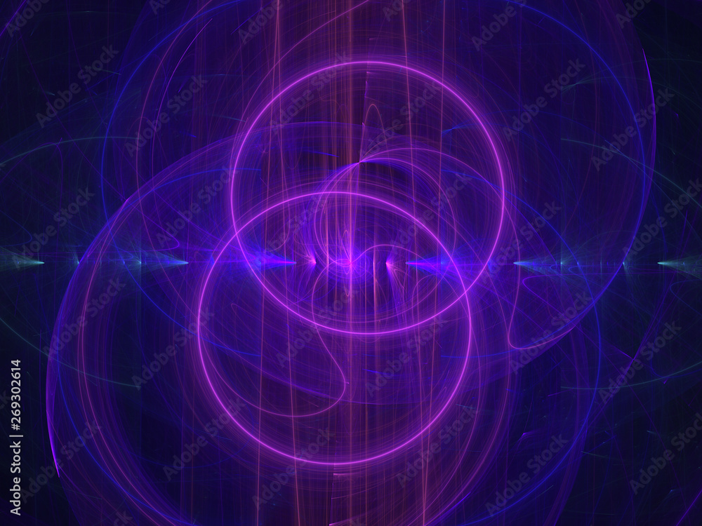 Purple Fractal Background Image, Illustration - Repeating symmetrical circles, offset circular geometry. Recursive abstract symmetrical patterns with rectangles on each side Purple Fractal Background Image, Illustration - Repeating symmetrical circles, offset circular geometry. Recursive abstract symmetrical patterns with rectangles on each side