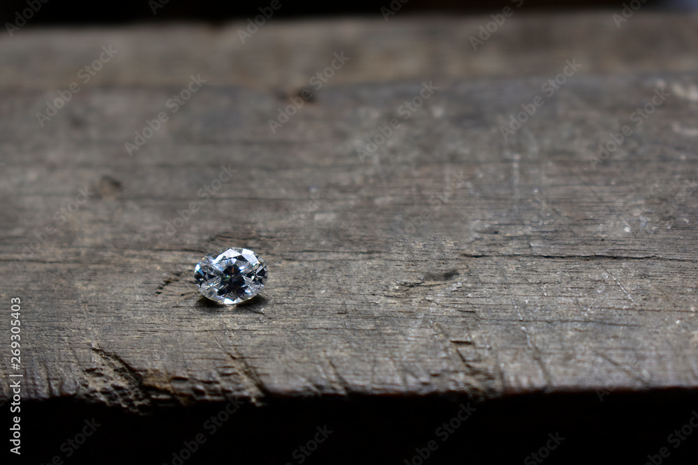 Obraz premium Diamonds and gemstones are precious gems that are rare and expensive jewelry.