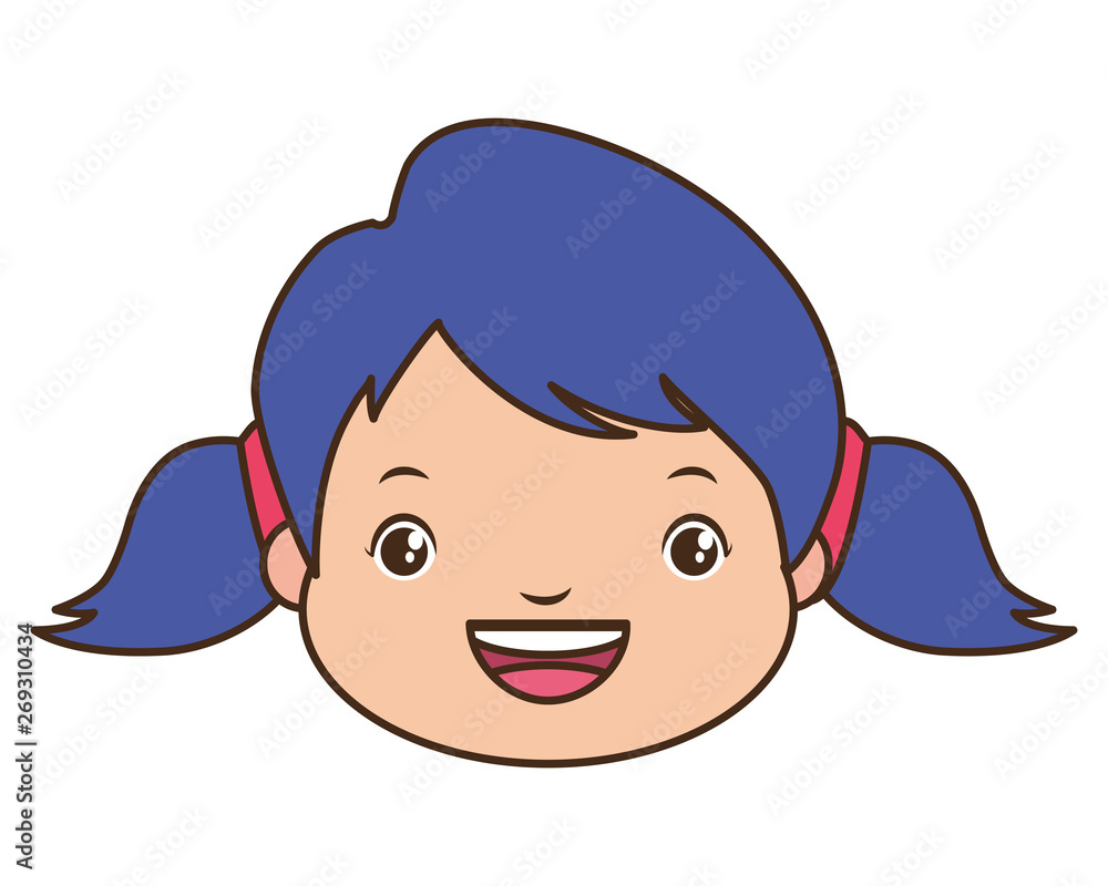 happy girl face