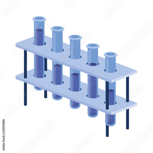 laboratory instruments in white background