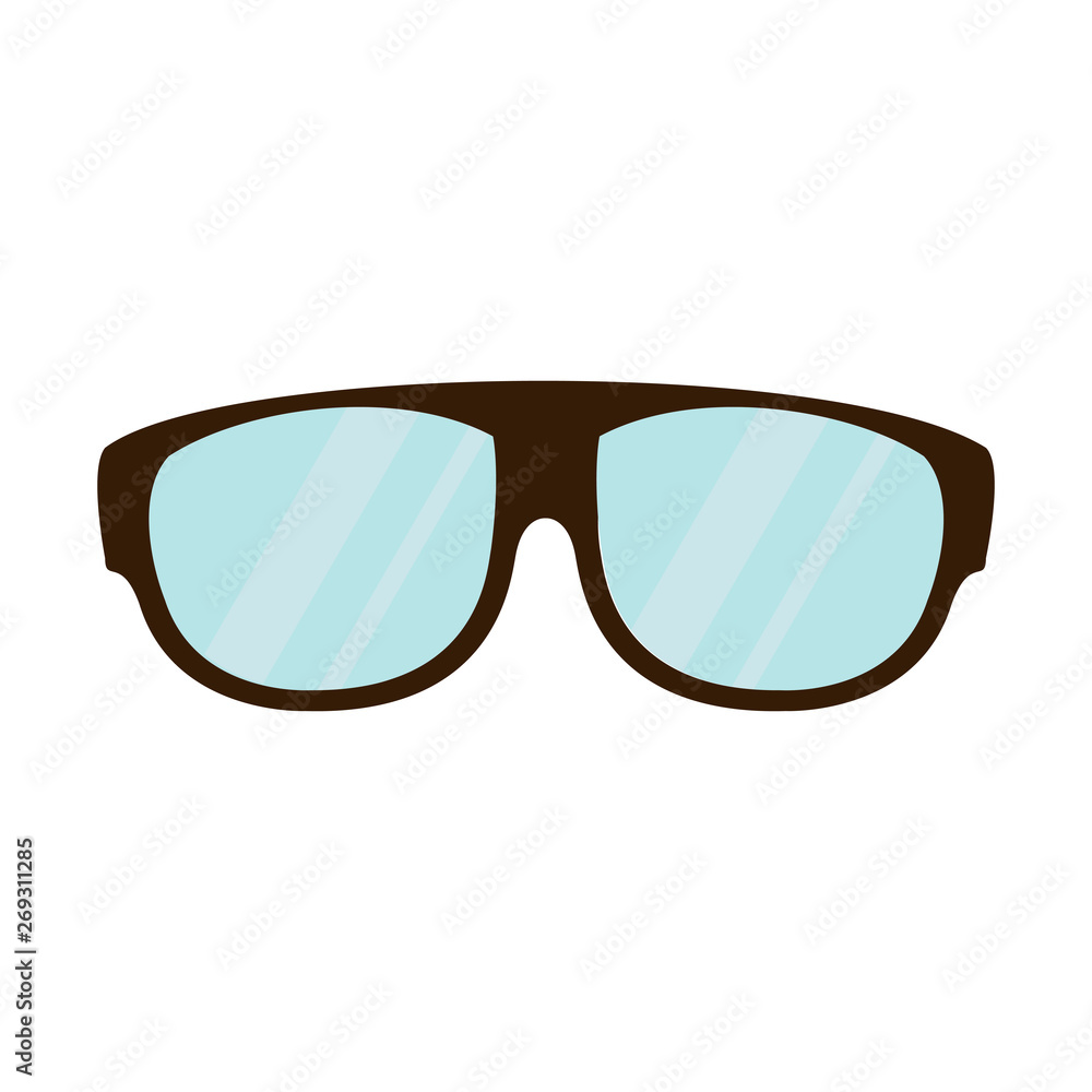 Fashion sunglasses accesory isolated vector illustration Fashion sunglasses accesory isolated vector illustration