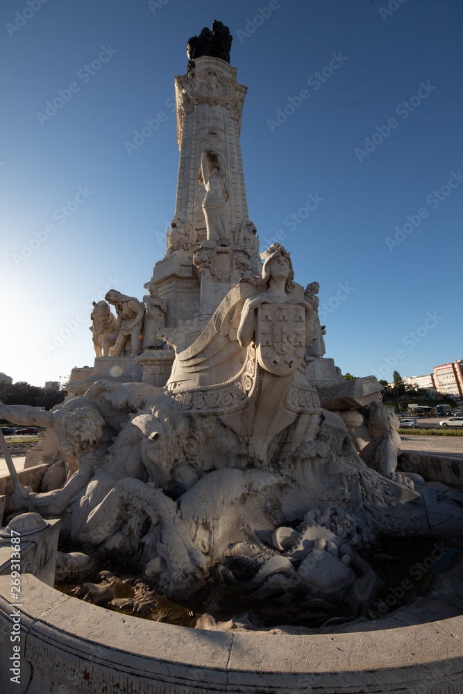 Obraz premium fountain in lisbon