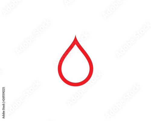 Blood ilustration logo vector