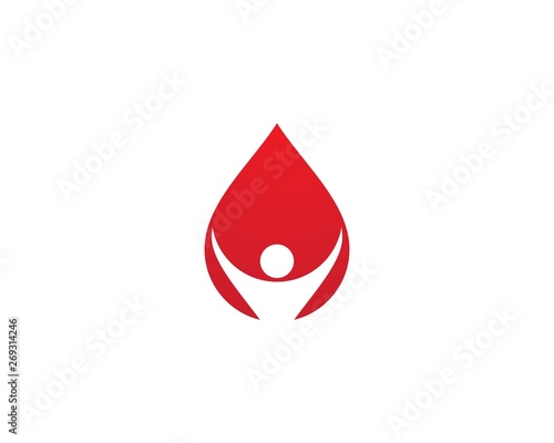 Blood ilustration logo vector