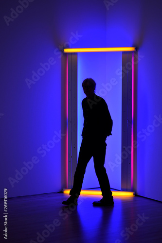 Wallpaper Mural silhouette of man in doorway Torontodigital.ca