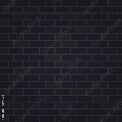 dark black brick wall background illustration vector