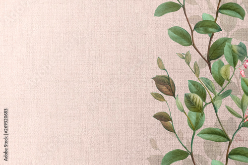 Green floral background
