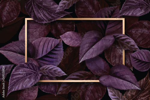 Forest leaf frame