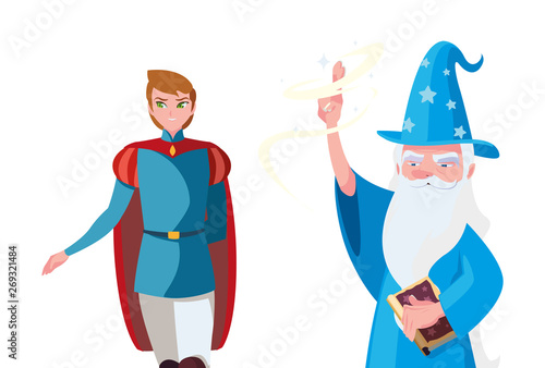 prince charming and wizard of tales characters
