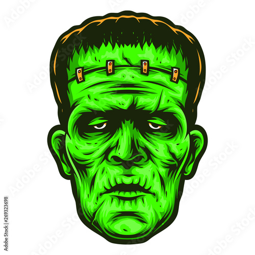 frankenstein vector logo and cartoon photo