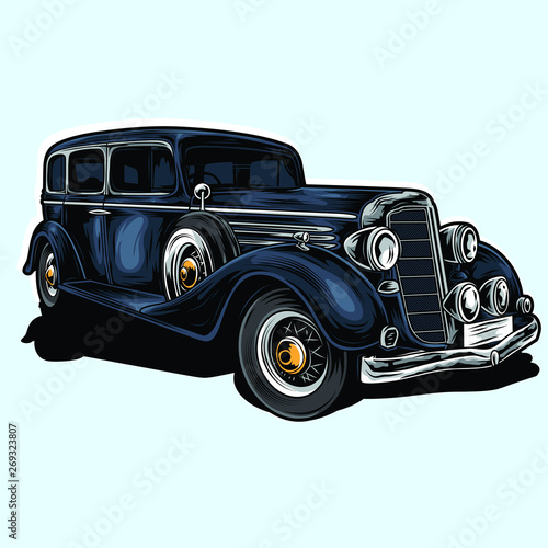 mafia car vector