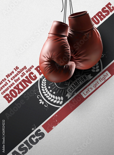 Boxing gloves poster