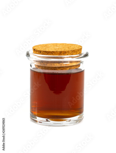 Quadro em tela vanilla extract isolated on white