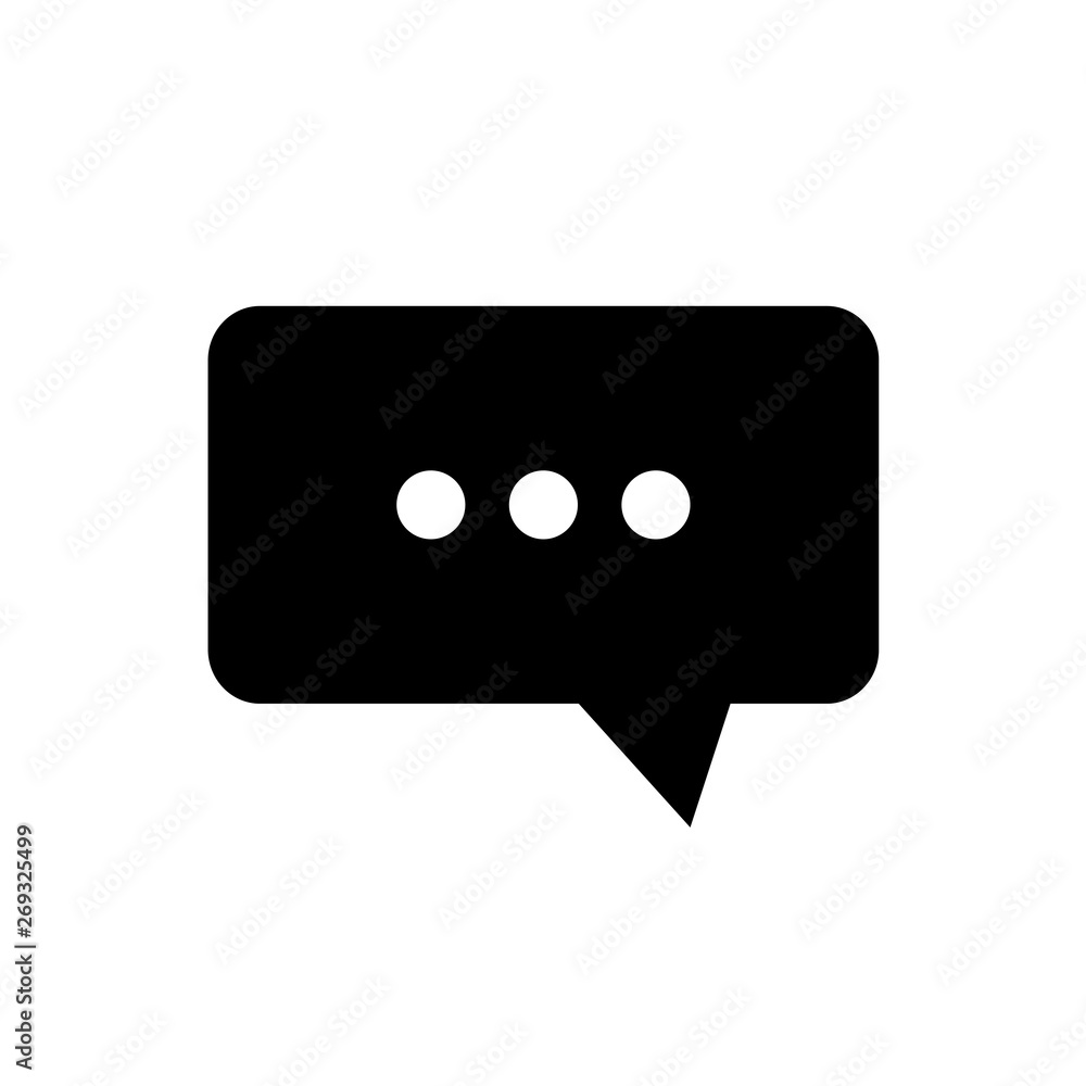 Isolated bubble chat icon on a white background - Vector Isolated bubble chat icon on a white background - Vector