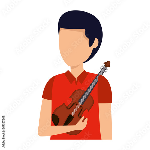 professional violinist avatar character