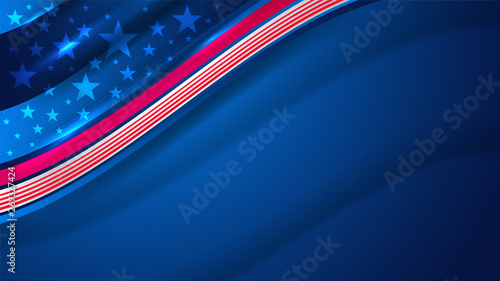 USA Color background concept for independence, veterans, labor, memorial day and events