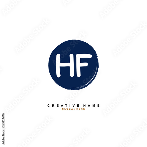 H F HF Initial logo template vector. Letter logo concept Free Download H F HF Initial logo template vector. Letter logo concept - GFXLoad