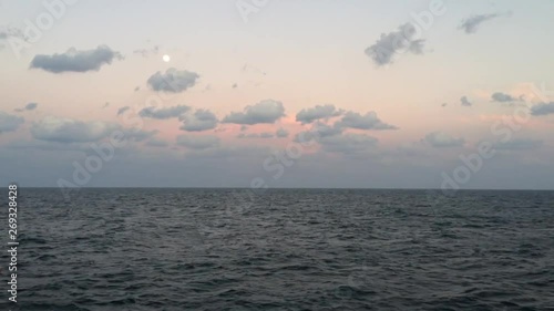 sunset over the sea
