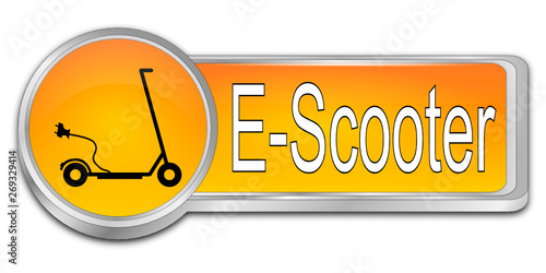E-Scooter Button - 3D illustration