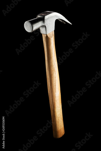Claw Hammer isolated on a black background