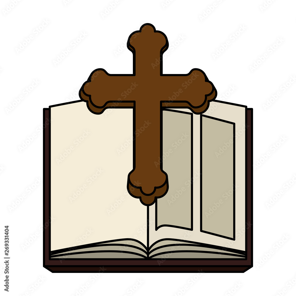 holy bible with wooden cross holy bible with wooden cross