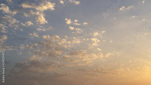 sky with clouds and sun