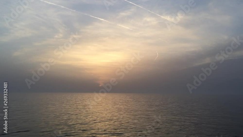 sunset over the sea