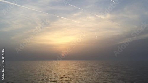 sunset over the sea
