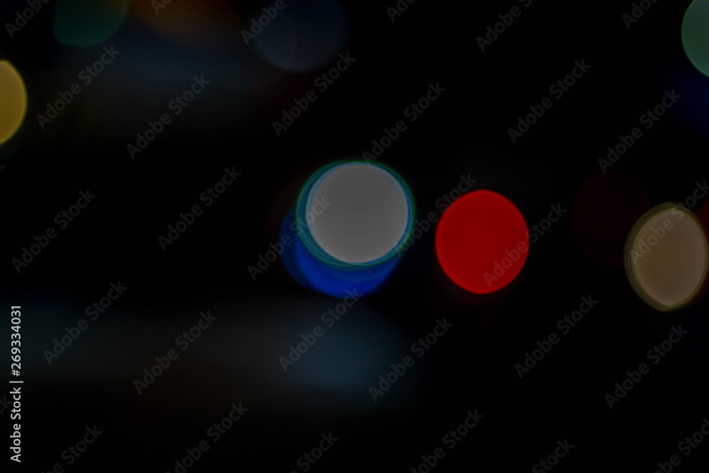 Bokeh, blurred road with night light for bokeh background usage from car lights Bokeh, blurred road with night light for bokeh background usage from car lights