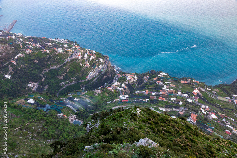Amalfi coast at Ravello city in Italy
