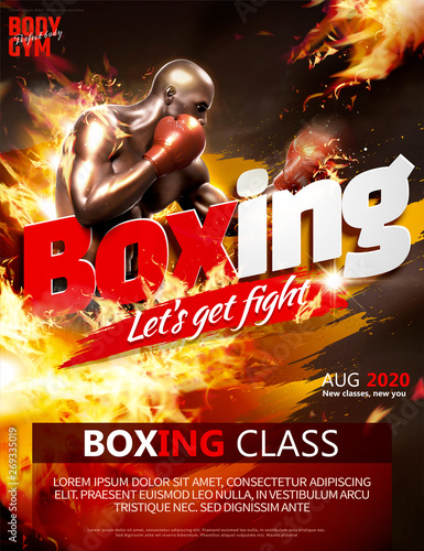Boxing class poster