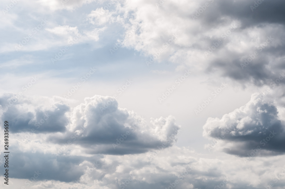 fluffy white cloud on air clear blue sky weather background. high contrast fluffy white cloud on air clear blue sky weather background. high contrast