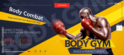 Body combat website design