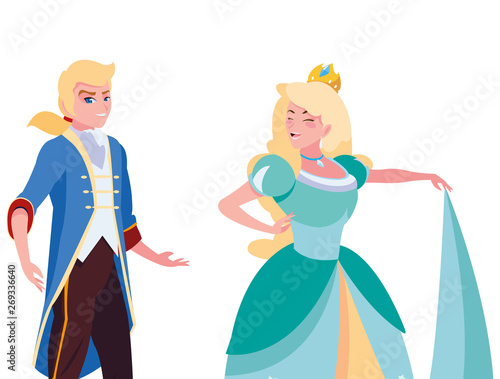 prince charming and princess of tales characters